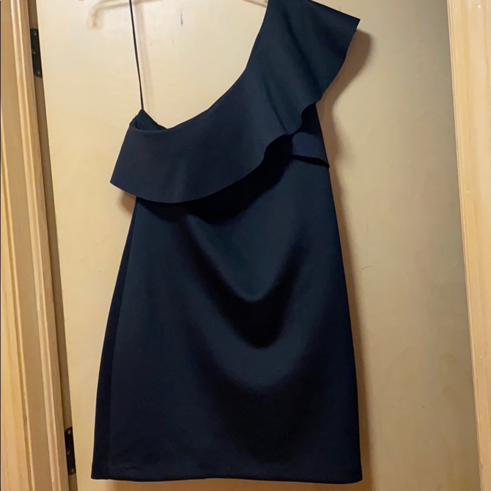 EXPRESS one shoulder ruffle dress